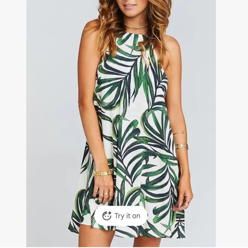 Show me your Mumu palm breeze Sleeveless tunic dress